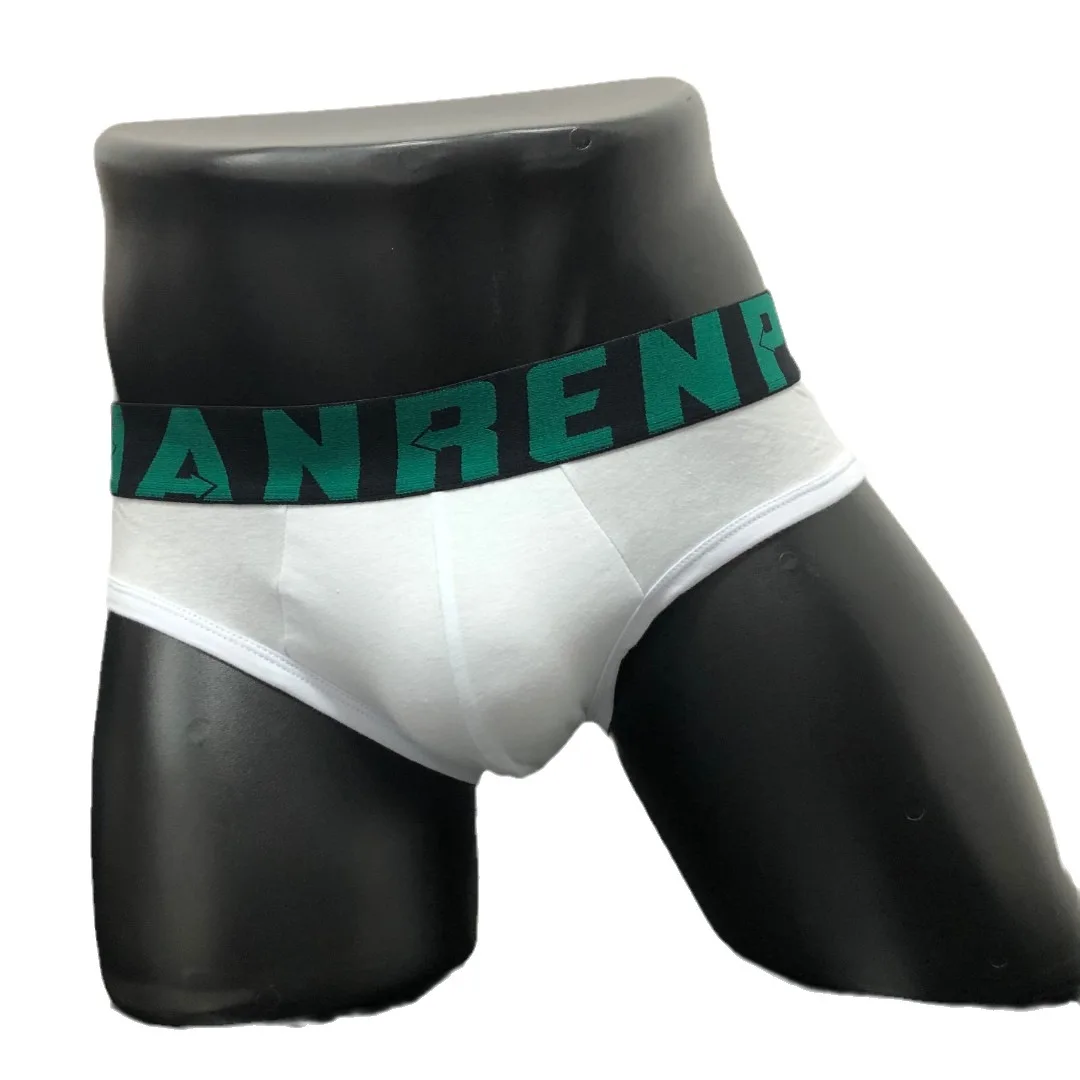 Calzoncillos de algodón para Hombre, ropa interior Sexy, Tanga, bolsa con bulto