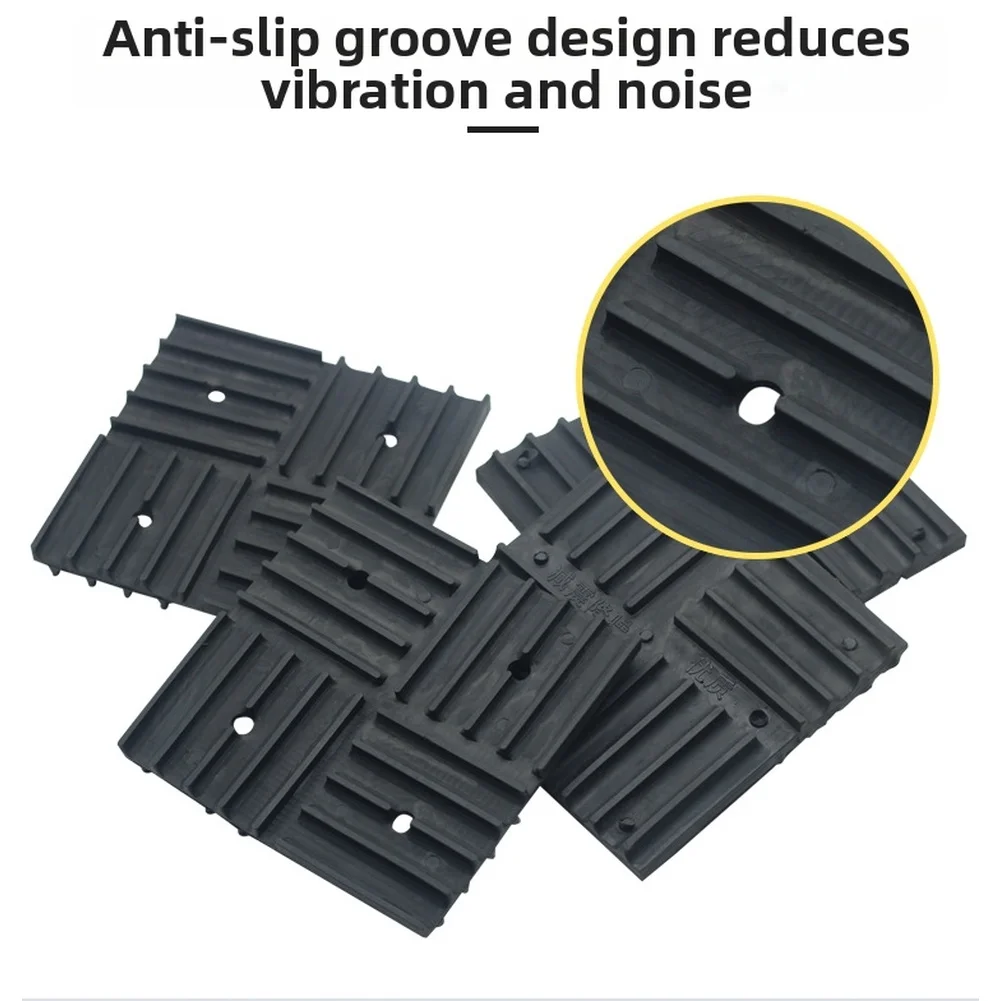 Shock Absorption Rubber Pads 8pcs 16mm Thick for Air Conditioner Units Pumps Treadmills Tables Pianos Computers