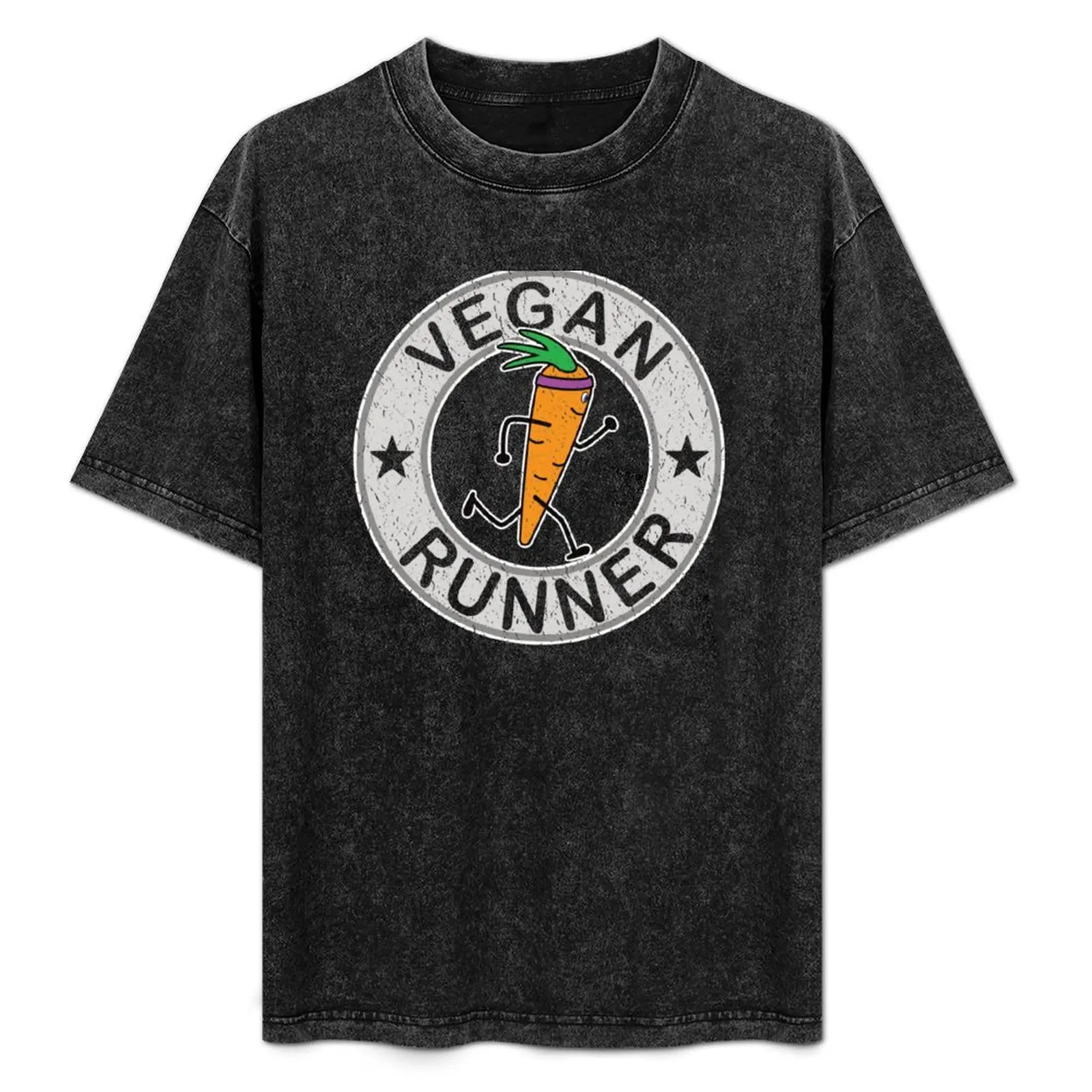 

Vegan Runner T-Shirt Plus Size Summer Short Sleeve T-Shirt