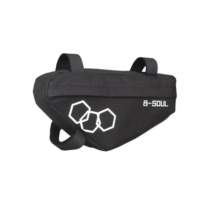 (BF06)B SOUL Bicycle Triangle Frame Bag Water Resistant Oxford Fabric Large Capacity For Mountain Road Biking Trips