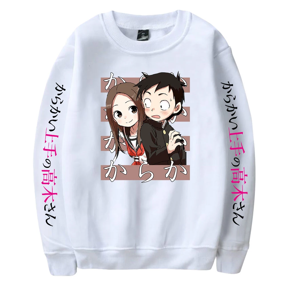 2022 Japanese Teasing Master Takagi-san Sweatshirt Crewneck Long Sleeve Men Women Outwear Harajuku Streetwear Anime Clothes