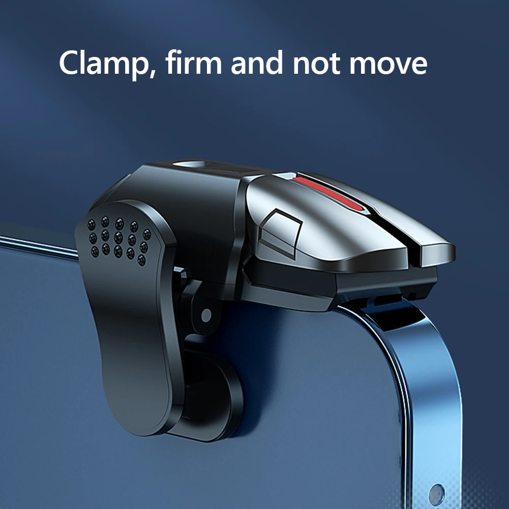 1-6Pairs 6-Finger Mobile Game Trigger for PUBG Phone Game Controller Gamepad Joystick G21 Aim Shooting Triggers Alloy Key Button