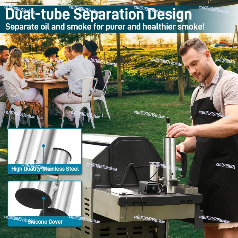 Smoke Pipe for Pellet Fumigators Continuous Injection Smoke Generator with Air Pumps for Pest Control