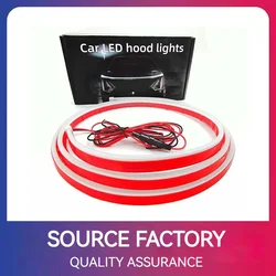 Car start scanning dynamic through day running light grille modified general LED decorative light guide strip