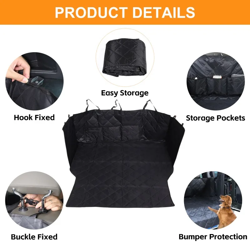 Dog Car Seat Cover Pet Travel Dog Carrier Car Trunk Mat Waterproof Cargo Liner For Land Rover Defender 90 110 130 2020-2024