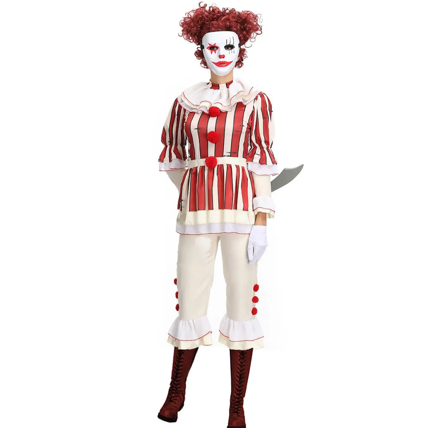 Harlequin Resurrection loween Costume di scena Gioco di ruolo orm Abbigliamento etnico tradizionale Faion da donna con codice di dimensioni