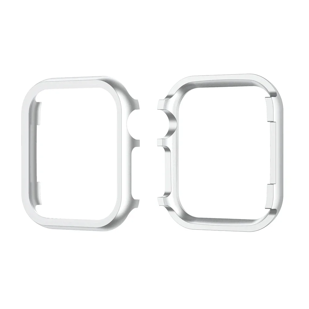 Metal Case for Apple Watch Series 9 8 7 45mm 41mm Aluminium Alloy Bumper Cases for iWatch 6 SE 40mm 44mm Frame Protective Cover