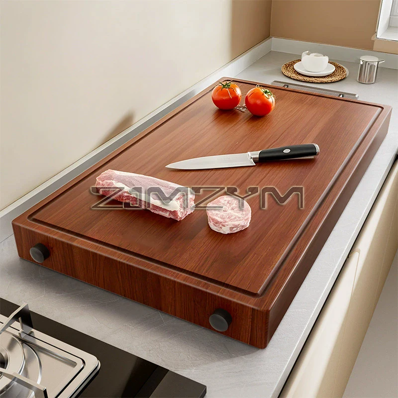 Ebony Wood Cutting Board Antibacterial Mildew-Proof Solid Wood Chopping Board Home Kitchen Specialized Butcher Panel