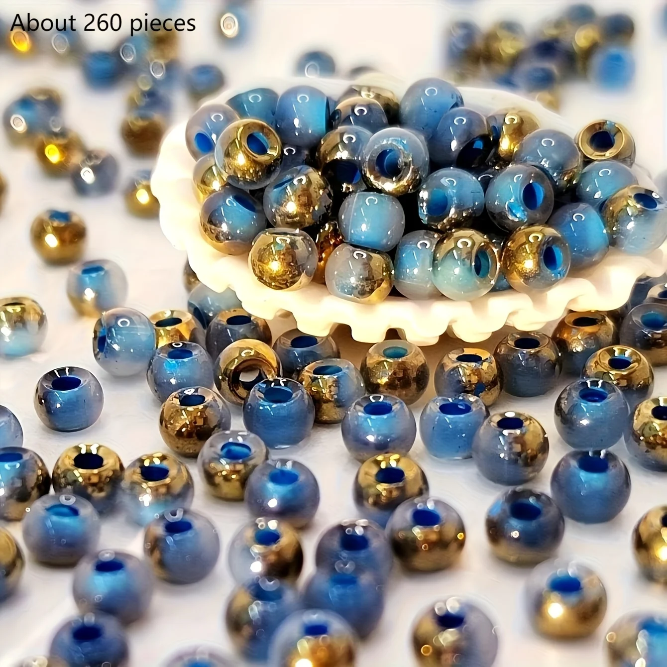 Matériaux de bijoux faits à la main avec perles rondes, perles colorées, accessoires pour la fabrication de bracelets, de boucles d'oreilles et de colliers