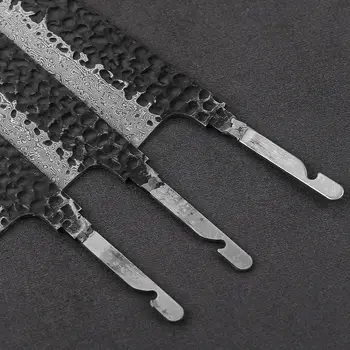 TURWHO 1-10件套日式廚刀坯料 DIY大馬士革鋼VG10刀芯廚房刀具套裝 刀具製作工具 無刀柄 10 最佳銷售 刀坯 - №8