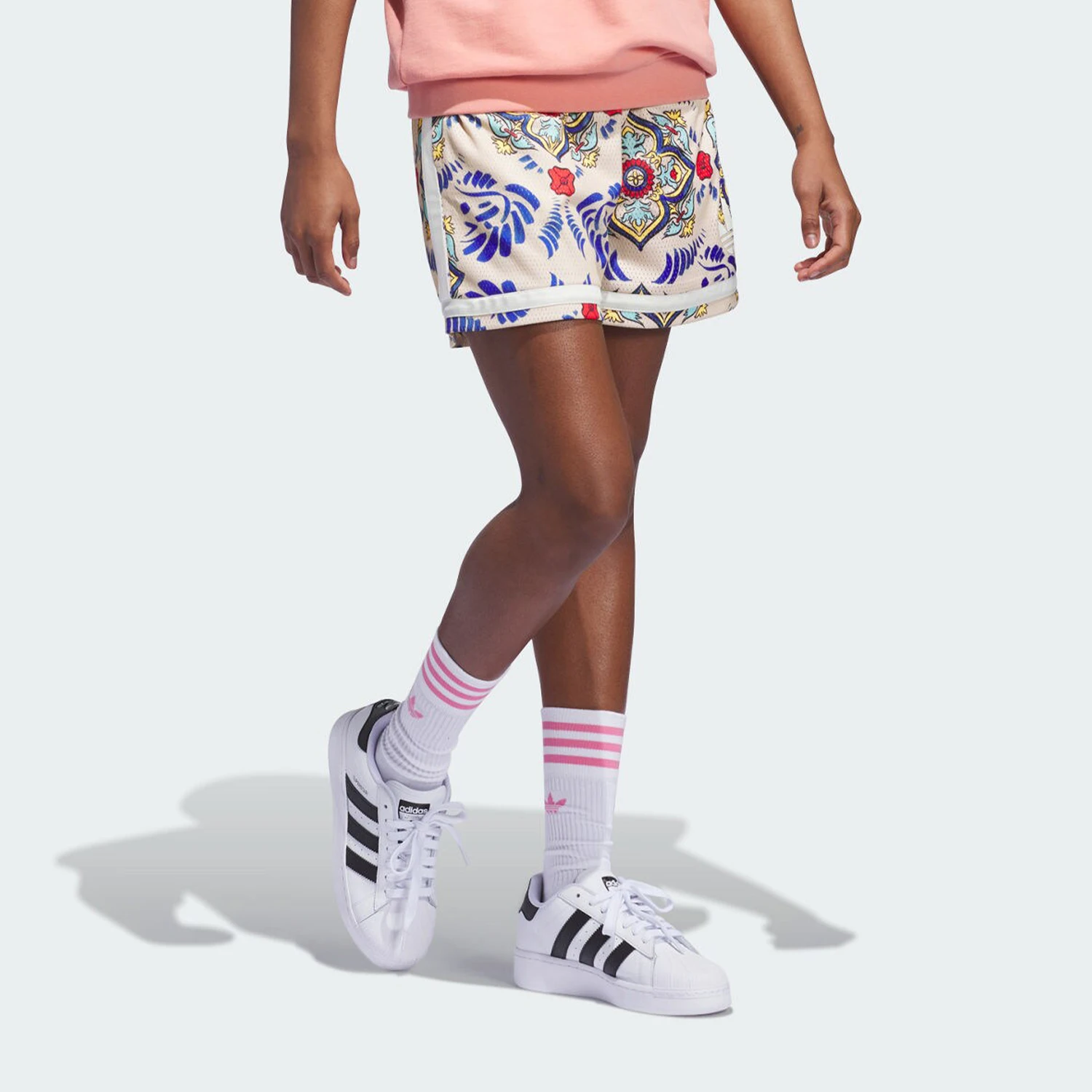 Adidas genuine clover AOP SHORT couple printed shorts IN4238