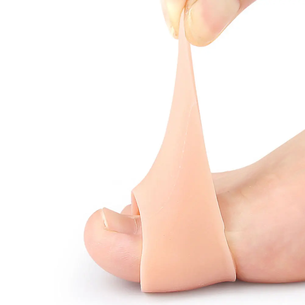 

Soft Sebs Toe Sleeves Women High Heels Corns Preventing Adjustable Length Skin Tone Seamless Comfortable Toe Protection