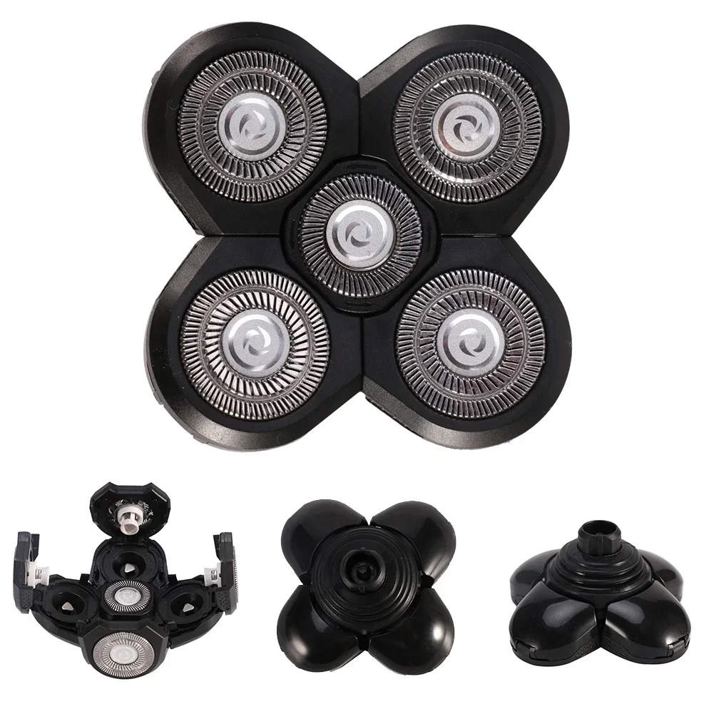 Washable Men 5 Blade Razor Replacement Shaving Heads for Alternate Floating Electric 5D Shavers Trimmers Kit 4D Cutter Blades #