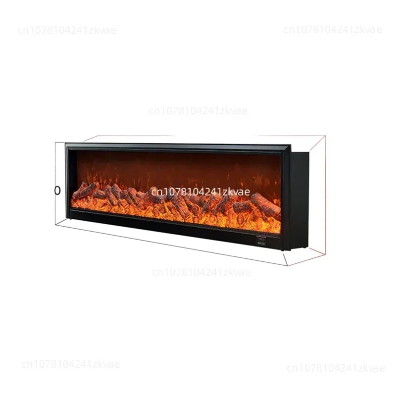 200cm 50cm 20cm thick LED simulated flame decoration household electric fireplace heater