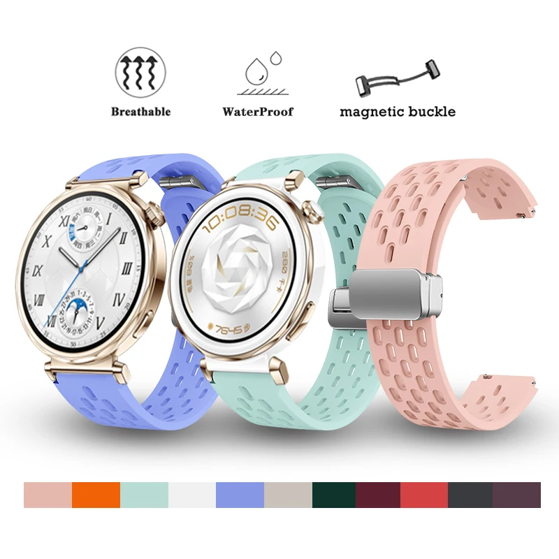 

Strap for Huawei Watch GT5 41mm/GT5 Pro 42mm Band Women Magnetic Foldable Clasp Bracelet Running Watches Accessories