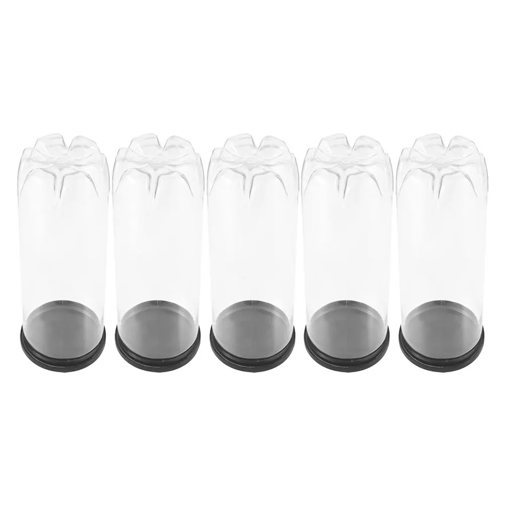 

5 Pcs Tennis Cylinder Clear Small Balls Bottle Goalkeeper Baseball Storage Container Pvc Holder