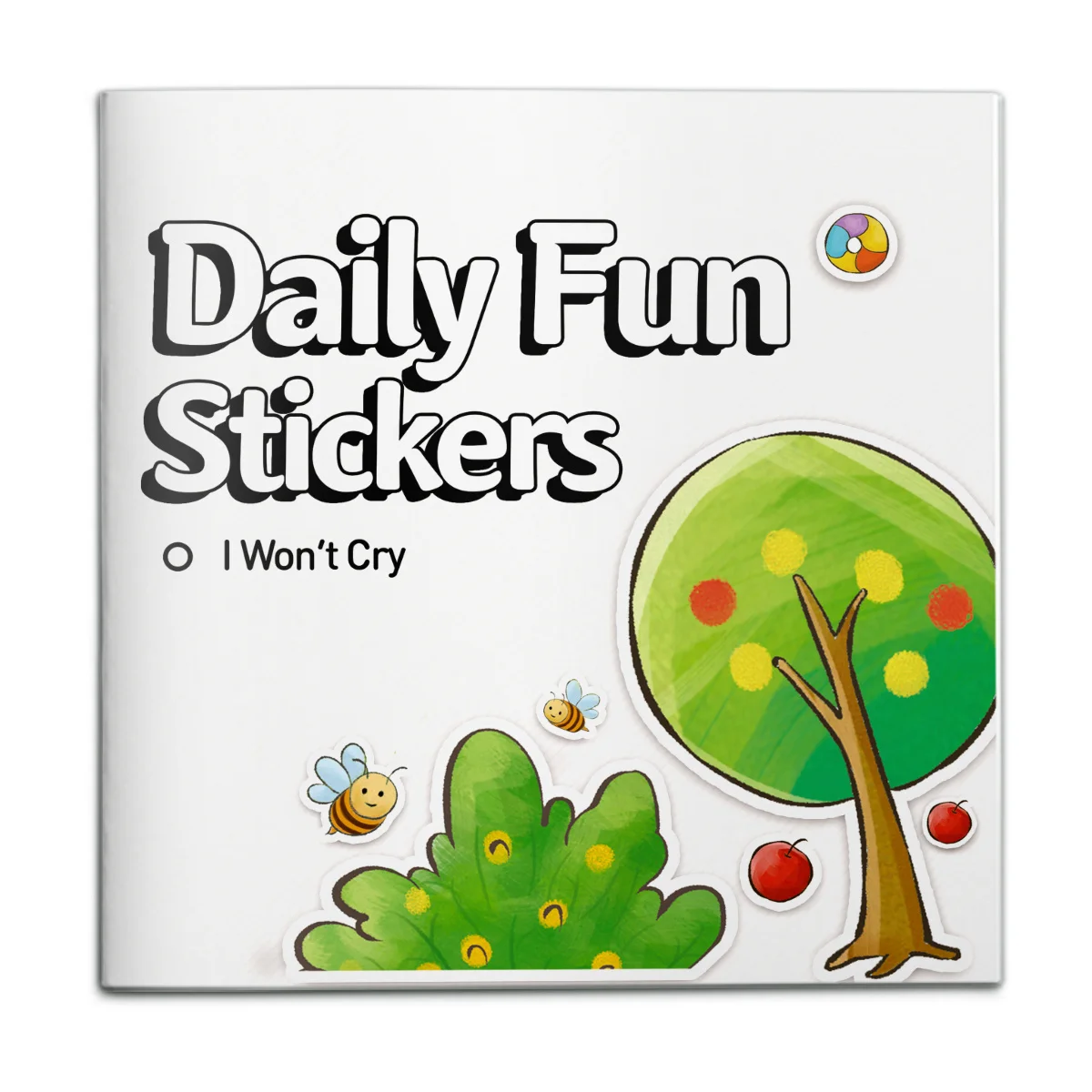 No More Tears, Calming Sticker Workbook Featuring Moving Paper Crafts for Emotional Expression & Resilience Training