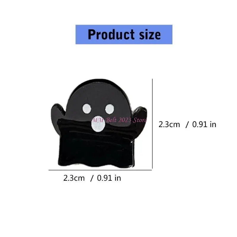 49ME 10PCS Small Devil Hair Claw Clip Halloween Costume Accessories Party Hair Grip