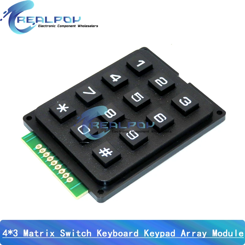 3*4 4*4 Matrix Switch Keyboard Keypad Array Module ABS Plastic Keys 4x4 3x4 12 16 Key Button Membrane Switch DIY Kit for Arduino