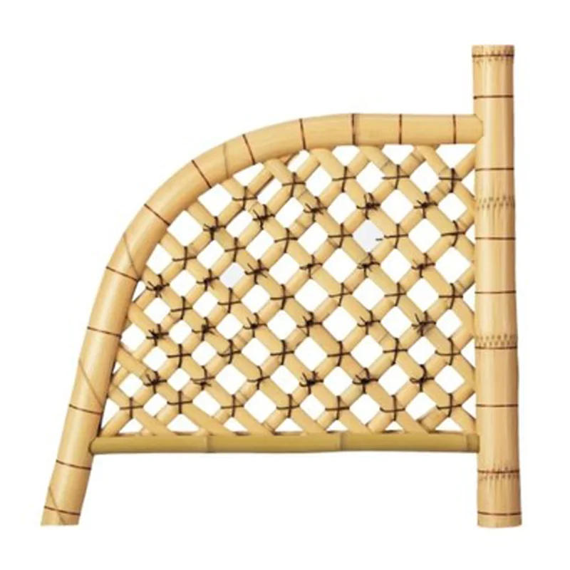 Japanese-style courtyard dry landscape partition decorative bamboo fence Guangyue Temple outdoor carbonized bamboo flowing water