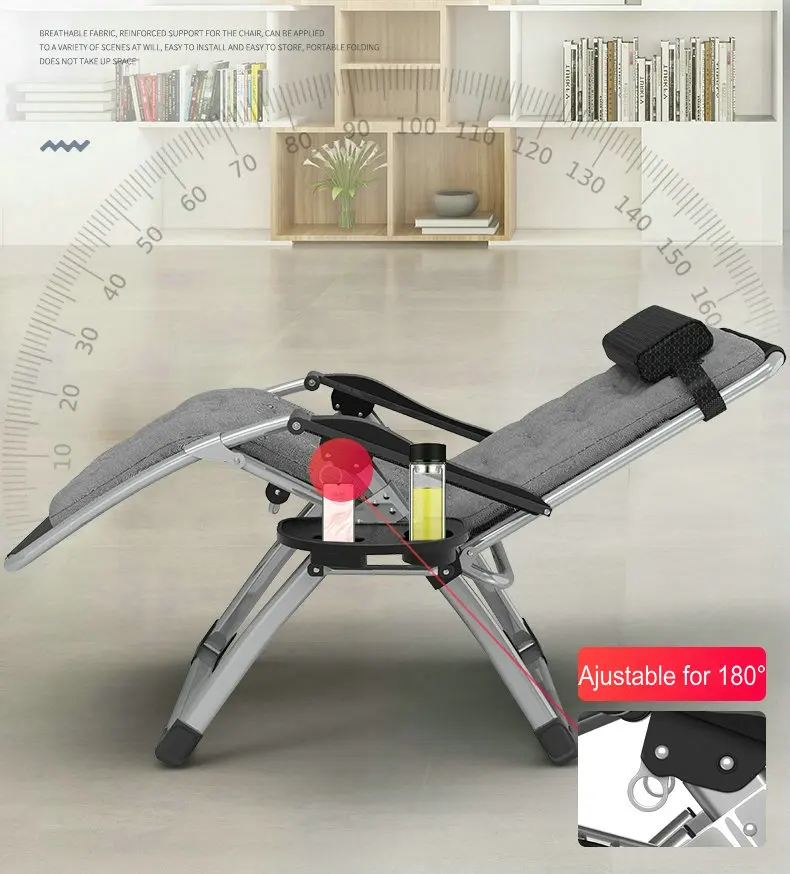 كرسي شاطئ خفيف الوزن بدون جاذبية للاستخدام الخارجي، كرسي معدني محمول للتخييم على سطح الحديقة، كرسي قابل للطي وقابل للتعبئة #3