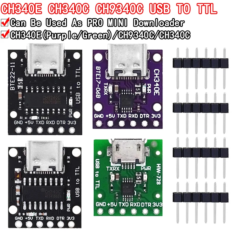 CH340N SOP8 USB to TTL module Pro Mini downloader replaces CH340G CH340E CH340C CH9340