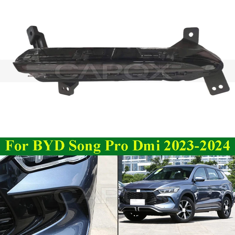 

CAPQX Daytime Running Light DRL Front Fog Light For BYD Song Pro DM-i 2023-2024 Day Light Foglight SA2HP-4142100 SA2HP-4142200