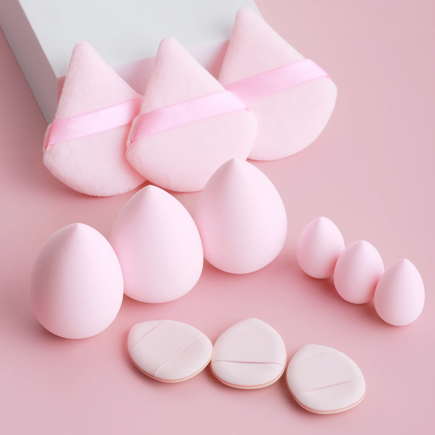 12 PCS Makeup Sponge Egg Beauty Egg Soft Makeup Powder Puff Foundation Sponge Powder Puff Women Makeup Accessories Beauty Tools