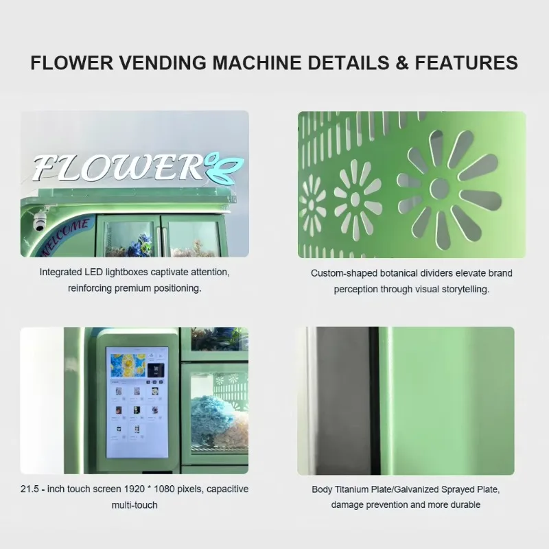 Automatic Fridge Flower Locker Vending Machine Hot Sale Vending Machine Flower 24 Hours Self Service Vending Machine