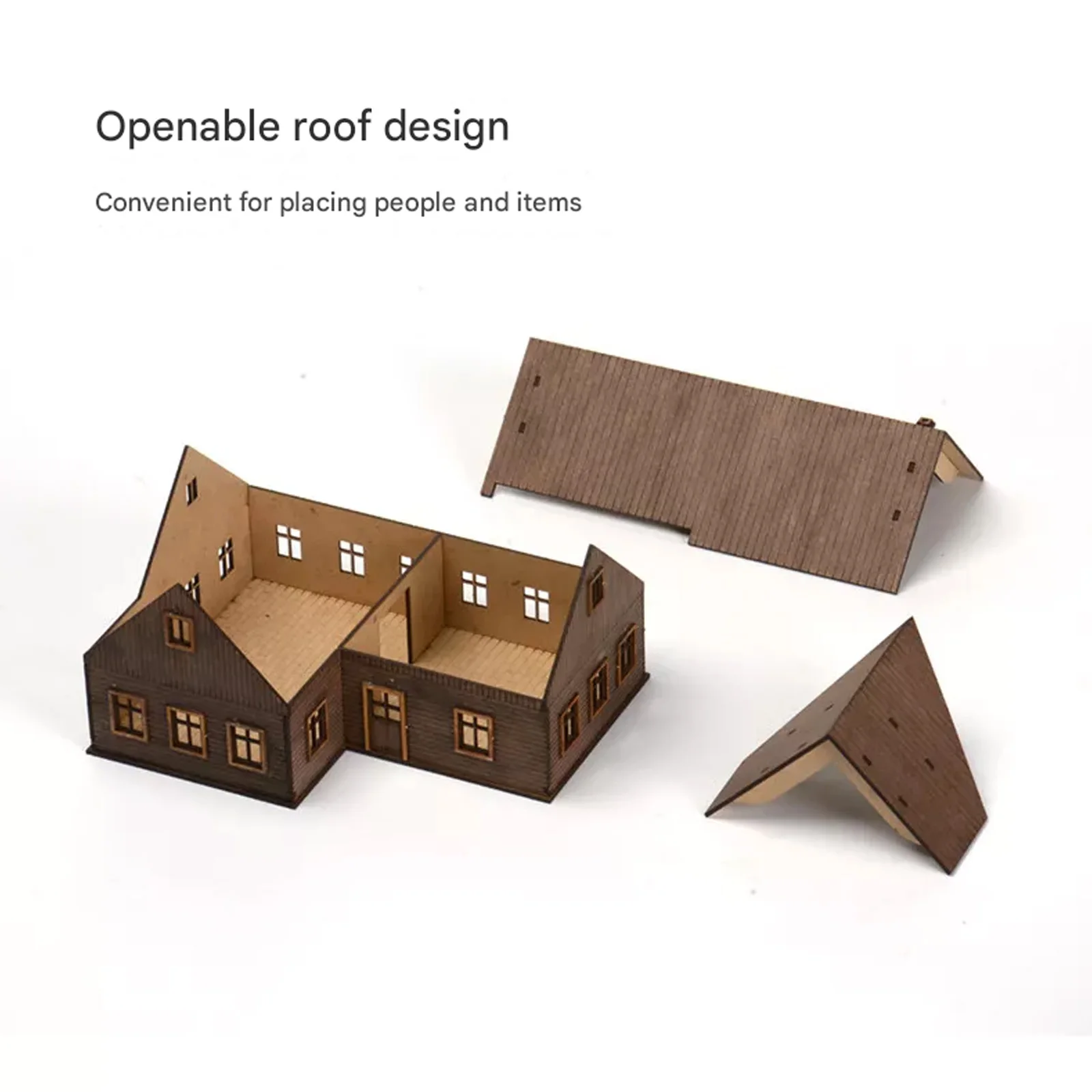 Kit modello di casa di città europea orientale in scala 1/72 - Display di scenari diorama dettagliati per regali da collezione per hobby e fan fai-da-te