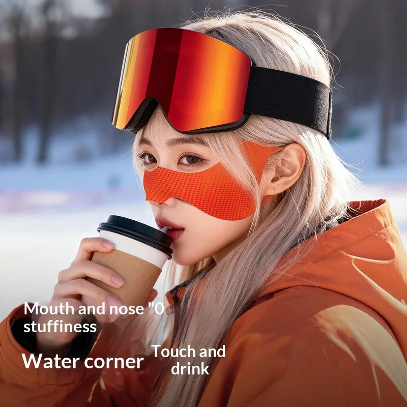 Women's Men's Ski Face Protector Stickers Anti-Frostbite & Windproof Nose Cheek Patches for Winter Sports Hypoallergenic