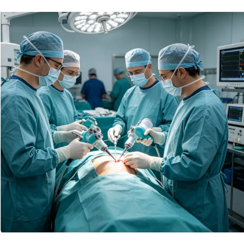 Medical SILS port single incision laparoscopic surgery access port with wound protector 4 instrument ports 5mm 12mm