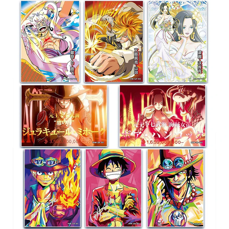 

Anime One Piece Nami Luffy Garp Boa Hancock Roronoa Zoro Sanji Ultra Rare Limited Collectible Cards Toy Birthday Gifts