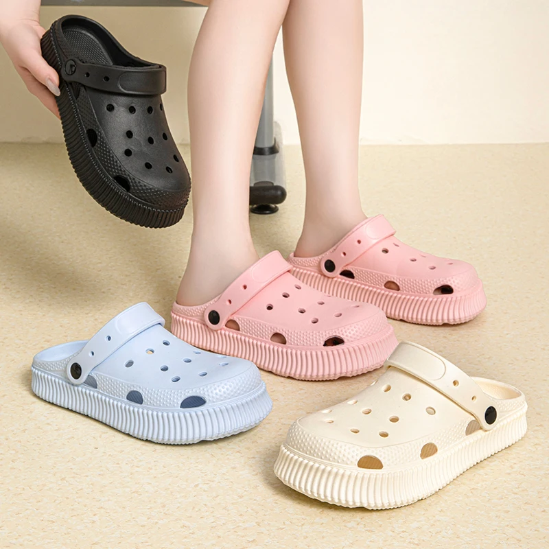 Slippers shoes female ins tide non-slip cute girl heart baobaohead beach slippers summer outside to wear nurse shoes