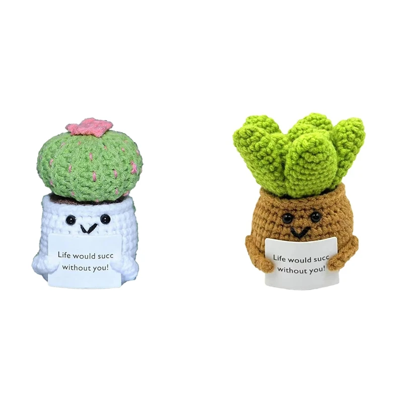 Handmade crochê vegetais e frutas boneca pingentes, Positive Energy Pack, Ornamentos