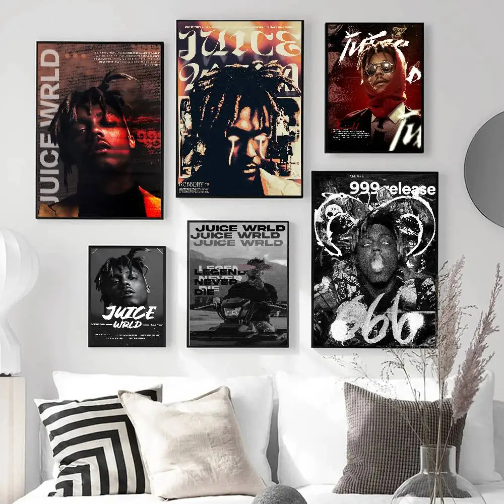 مغني الراب J-Juice WRLD الموسيقى الكلاسيكية خمر الملصقات خمر غرفة المنزل بار مقهى ديكور الشمال ديكور المنزل #1