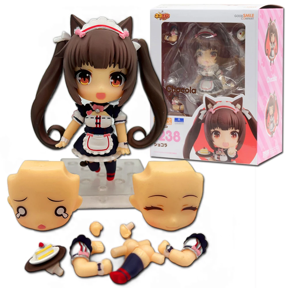 

Аниме NEKOPARA Рисунок OB11 # 1238 Шоколадные конфеты, ванильная фигурка, модель в стиле кошки, ПВХ, статические игрушки, подарочная кукла, кошка, горничная, 10 см