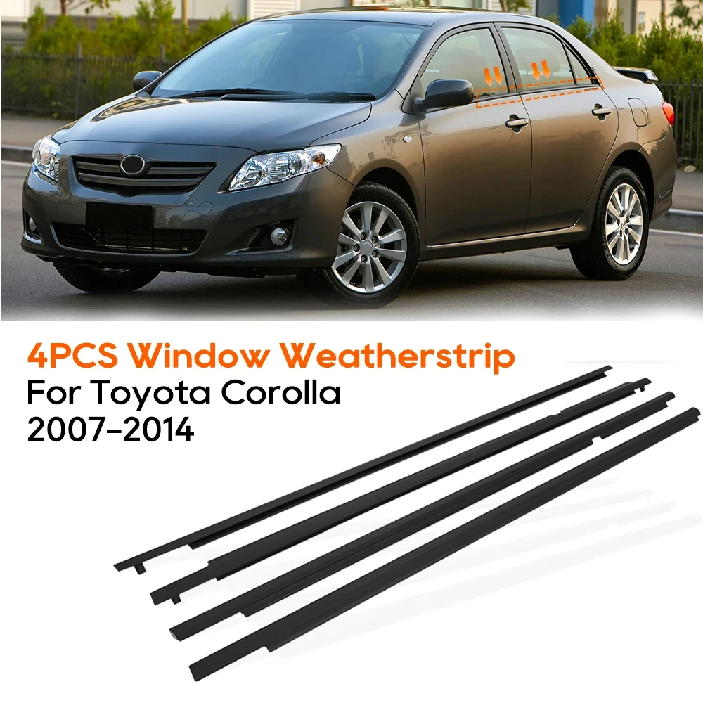 

Car Window Door Sealant Strip Weatherstrip Rainproof Weather Strip for Toyota Corolla 2007 2008 2009 2010 2011 2012 2013 2014