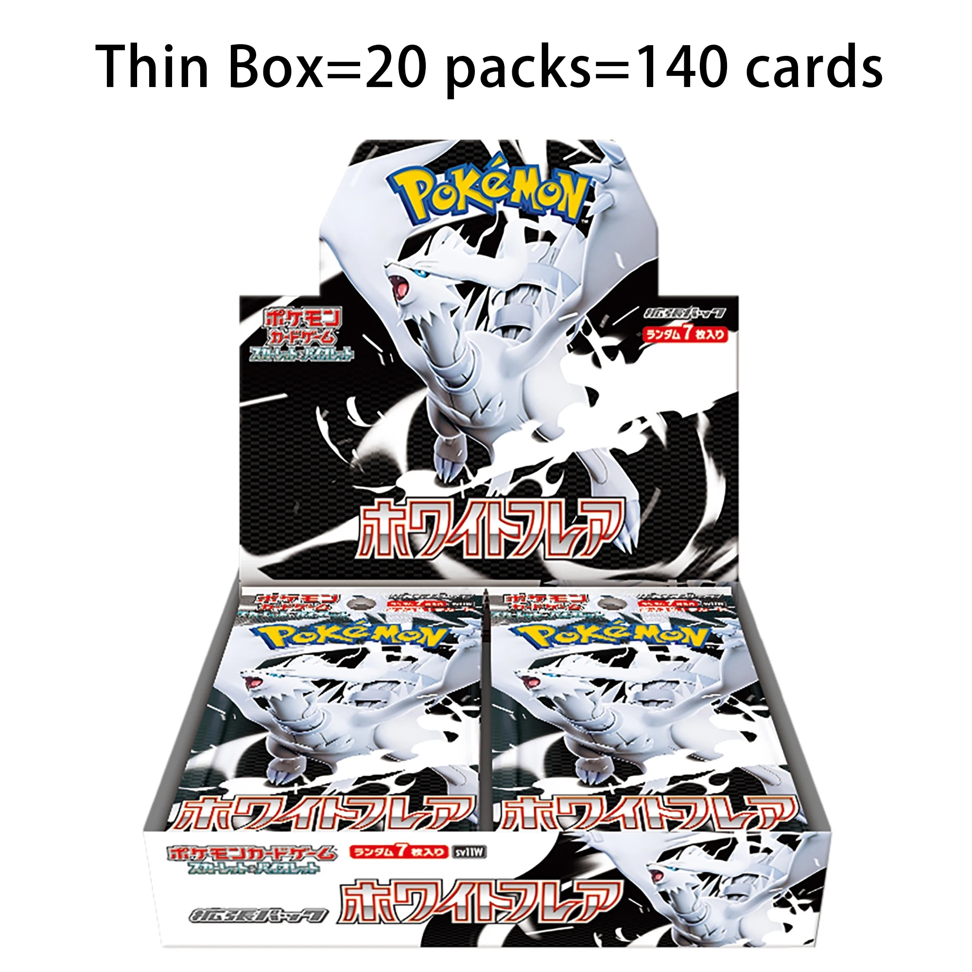 diy-pokemon-japones-sv11w-branco-flare-sv11b-parafuso-preto-caixa-de-reforcoeshiram-zekrom-ex-jogo-colecao-cartao-brinquedo