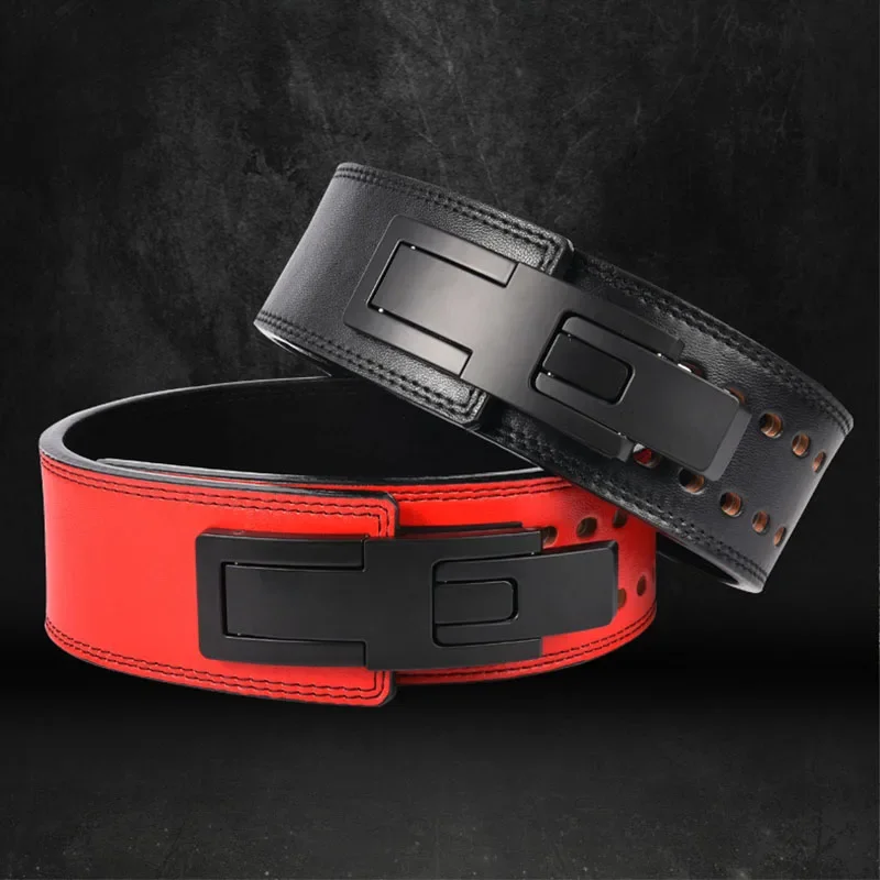 Ceinture de levage de poids en cuir, ceinture de gymnastique, soutien du bas du dos pour WePackage levage Deadlifts Squats Powerlifting, ceinture de