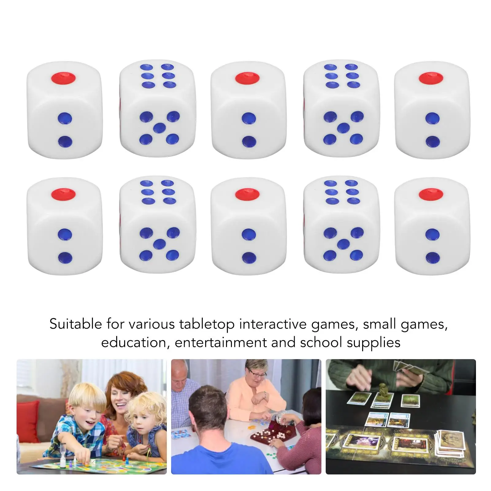 6 Sided Safe Portable Standard Dice for Indoor Board Games   Aliexpress