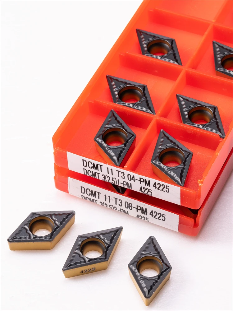 Imagem -06 - Ferramentas de Torneamento Externo Dcmt11t304 Dcmt11t308 Pm4225 Carboneto Cnc Ferramentas de Gerencio Dcmt11t304 pm 4225 de Alta Qualidade