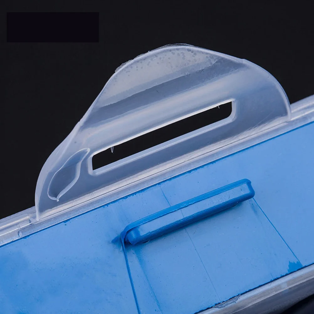 

2Pcs Explosion Hook Storage Box Fishing Tackle Double Sided ABS Plastic Transparent Lid Fishing Accessories Case Organizer