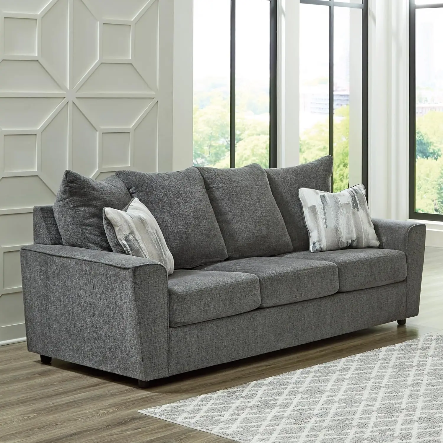 

Signature Design by Ashley Stairatt Casual Sofa with Arms, Gray