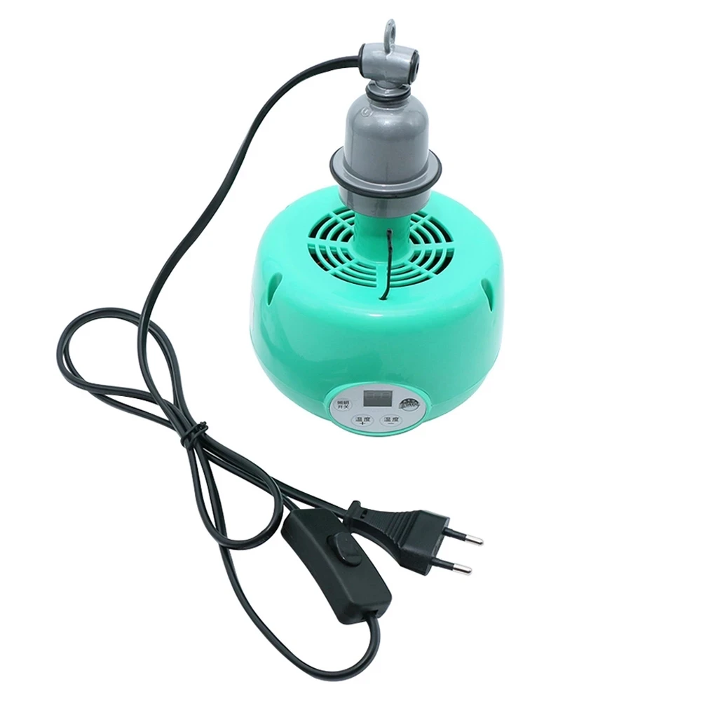 Pet Heater Farm Animal Warm Light Chicken Thermostatic Temperature Controller Heating Lamp Reptile Box 300W Connect E27 Pedestal