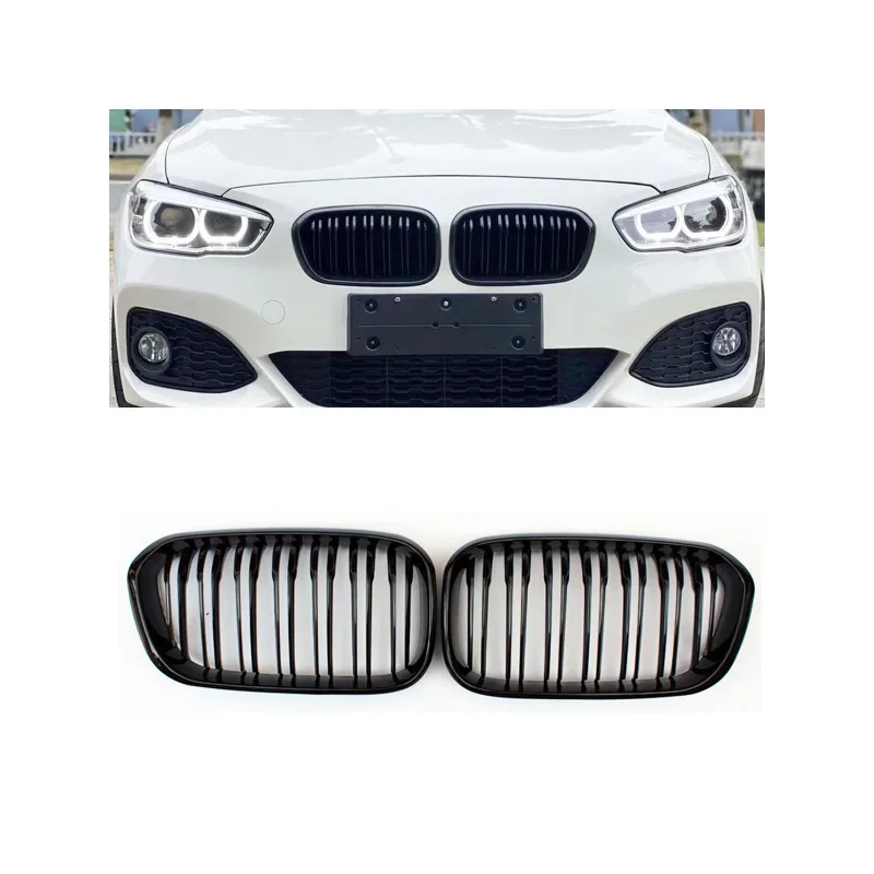 

Fit For BMW F20 F21 1-Series 116i 118i 120i 125i 135i 5-Door Hatch Back 2015-2017 Carbon FiberFront Center Grille Grills ABS