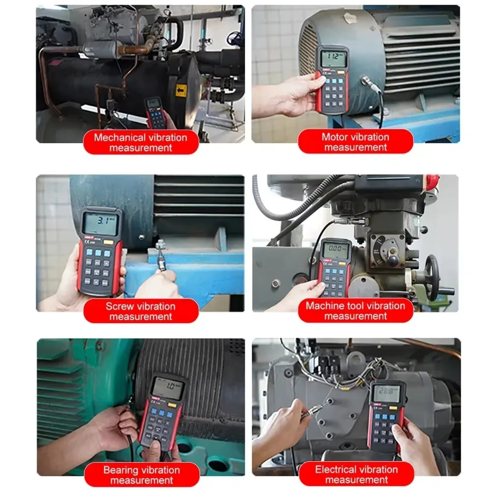 UT315A Portable Vibration Meter High Precision Vibration Meter Industrial Motor Fault Vibration Detector