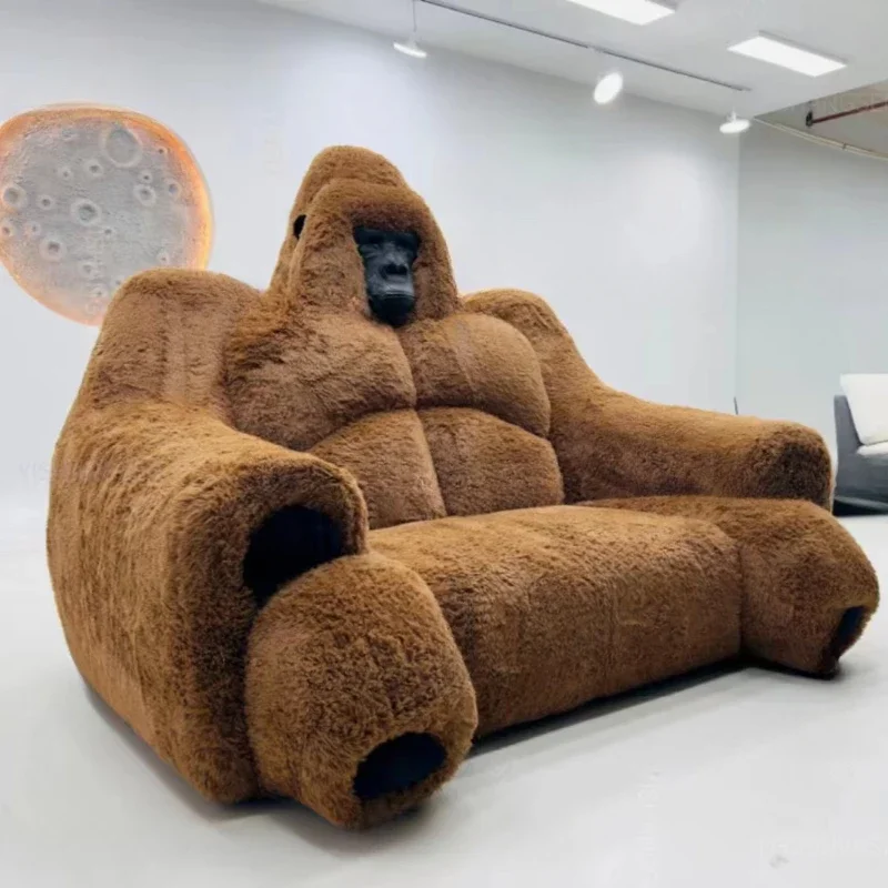 2024 New Gorilla shape sofa Internet celebrity gorilla couch High Quality Gorilla Sofa King Kong Couch for Living Room