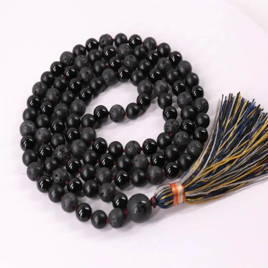 colar-mala-de-108-contas-de-pedra-vulcanica-natural-e-obsidiana-negra-com-borla-multicolorida-joia-espiritual-de-aromaterapia