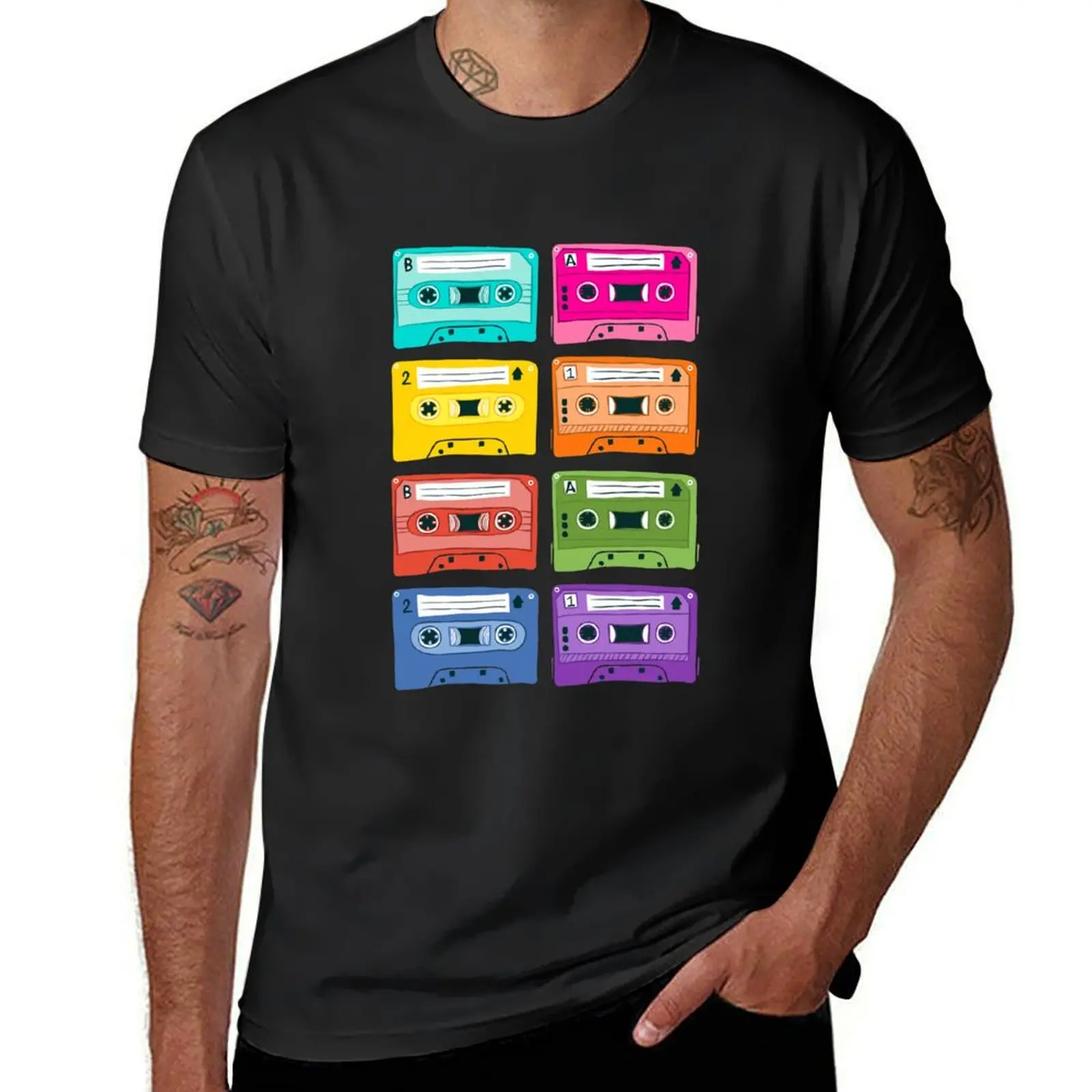 MIXTAPES ARE COOL T-Shirt plain summer top cute clothes Blouse heavyweight t shirts for men